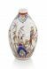 Hand-painted keepsake urn 'Birds of paradise on bamboo'