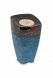 Handmade keepsake urn 'Gonia' blue