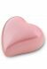 Heart shaped pink keepsake urn