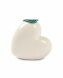Mini cremation urn for ashes 'Forever in our hearts' with blue heart-shaped lid