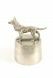Pewter German Shepherd Dog cremation ashes urn