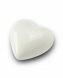 Mini urn 'Always in our hearts' satin white