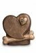 Pet urn 'Heart and knucle bone'