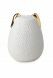 Dog urn for ashes with gold colored ears