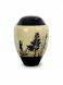 Fiberglass cremation urn for ashes 'Hunter hunting'