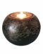 Urn for cremation ashes with candle holder | gold and copper colors