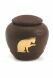 Cat cremation urn 'Silhouette' Country Blue
