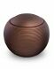Spherical ceramic urn for ashes 'Memento' satin bronze