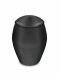 Ceramic urn for ashes 'Memento' satin black