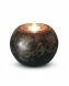Handmade keepsake urn with candle holder | gold and copper colors