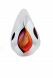 Crystal glass keepsake ashes urn 'Drop'