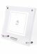 Acrylic glass photo frame with keepsake urn for ashes
