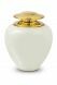 Cremation ashes urn 'Satori' | mother of pearl white