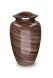 Aluminium cremation urn for ashes 'Elegance' wood look
