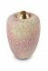 Ceramic keepsake urn for ashes 'Rainbow Red'