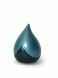Fibreglass keepsake funeral urn 'Teardrop' blue