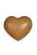 Keepsake urn for ashes 'Heart' satined cherry