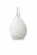 Teardrop glass keepsake urn 'Memory' krakele white