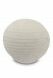 Small porcelain cremation urn for ashes 'Sfera' beige