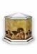 Six-angle keepsake urn porcelain with angel