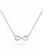 Silver memorial necklace Infinity
