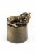 Horse funeral urn bronzed