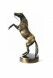 Horse cremation ashes urn bronzed