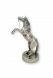 Pewter horse ashes urn