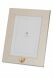 Photo frame urn with small golden pawprint heart for ashes