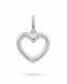 Silver memorial pendant Heart