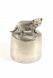 Pewter cat ashes urn small walking