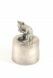 Pewter cat small upright cremation ashes urn
