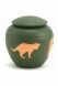 Cat ashes urn 'Silhouette' Country Blue