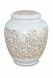 Porcelain cremation urn for ashes 'Classica' | Pure Gold leaves