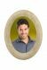 Porcelain photo for monuments 'Oval with border'