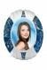 Porcelain photo for monuments 'Oval with border'