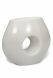 Porcelain cremation urn matte white