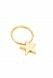 Keychain Cremation Ashes Urn Pendant 'Star' gilded gold