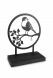 Sculpture urn for ashes 'Bird on branch' with glass ash pearl