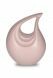 Pink teardrop cremation urn for ashes