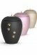 Candle holder pet urn with pawprints in several colors and sizes