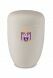 Steel Football or Soccer Cremation Urn for Ashes with Personal Team Logo – white
