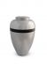 Aluminium keepsake urn polished with ring 