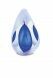 Crystal glass keepsake ashes urn 'Drop'