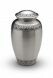 Silver colored brass funeral urn