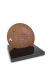 Corten Steel Urn Memorial with Crescent Moon and Rose