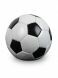 Soccer cremation urn for ashes | black and white