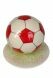 Hand painted soccer funeral urn 