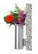 Modern stainless steel crypt front or wall vase
