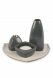 Mini urn with candle holder, incense burner and vase in several colors